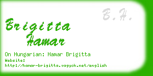 brigitta hamar business card